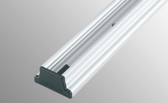Suspension rail with fastening hole