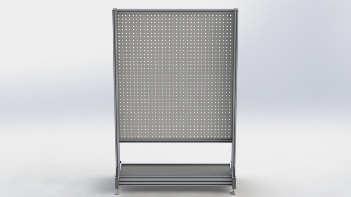 Perforated plate wall hygiene station
