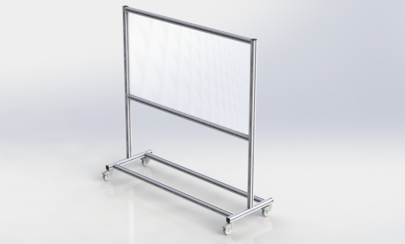 Mobile Plexiglas Schutzwand Mobile Plexiglas Schutzwand